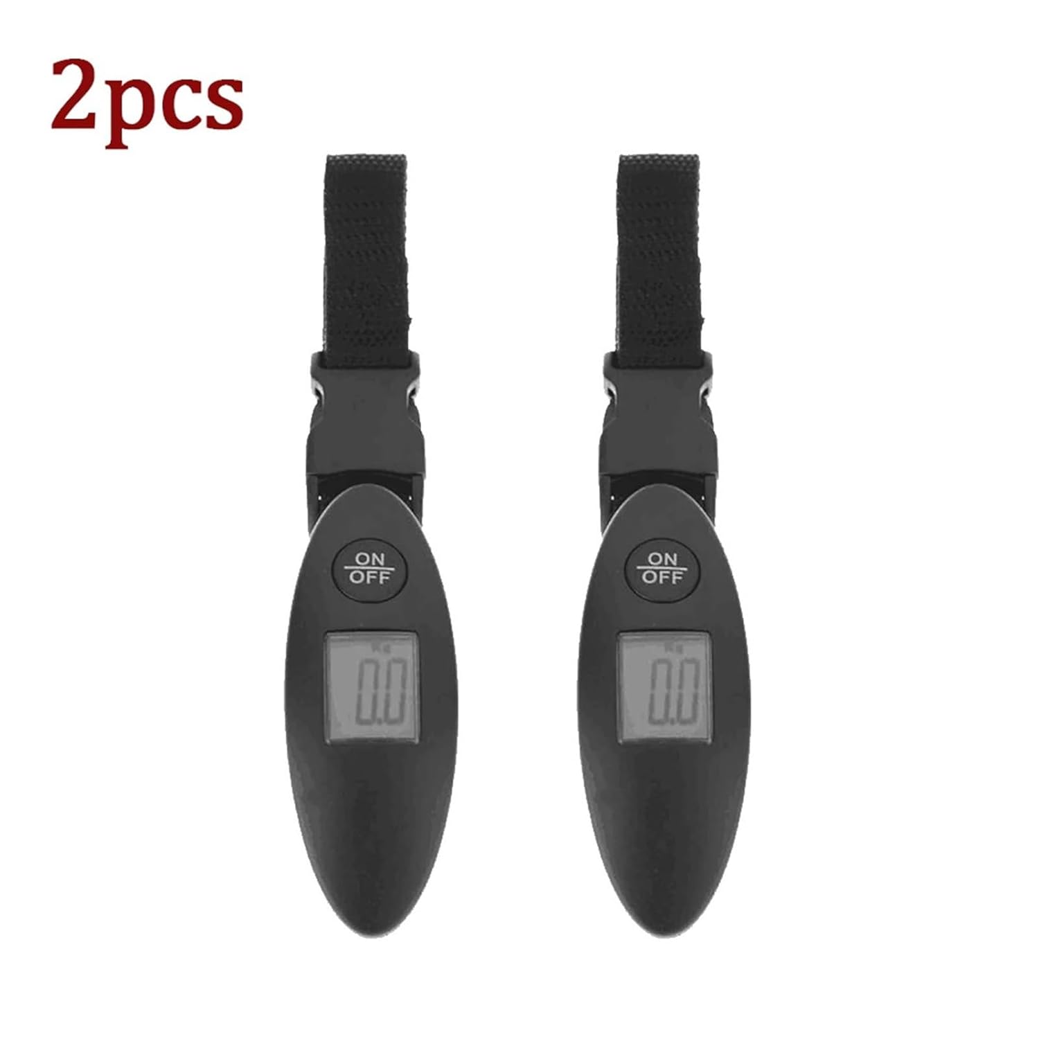 Luggage Weight Scale, Digital Scale Luggage Scale LCD Display Portable Mini Electronic Pocket Travel Handheld Weight Balance for Baggage,for Travel(2pcs) - Image 2