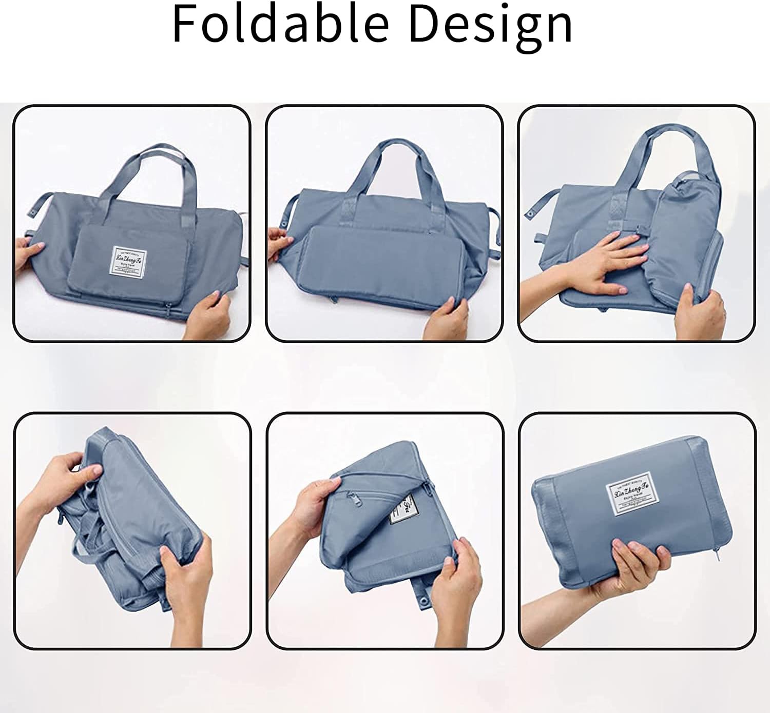 Large Capacity Foldable Travel Bag, Expandable Waterproof Carry on Bag, Dry and Wet Separation Spor Duffel Bags - Image 5