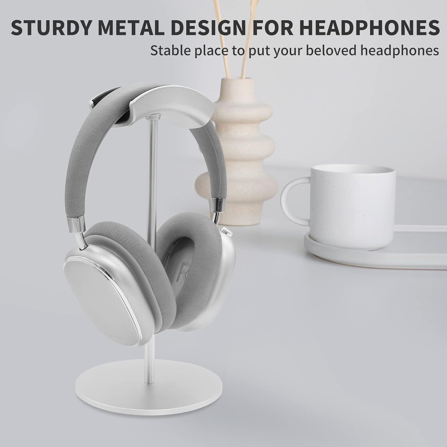 Srhythm Headphone Stand,Metal Headset Holder for Space-Saving and Display - Image 4