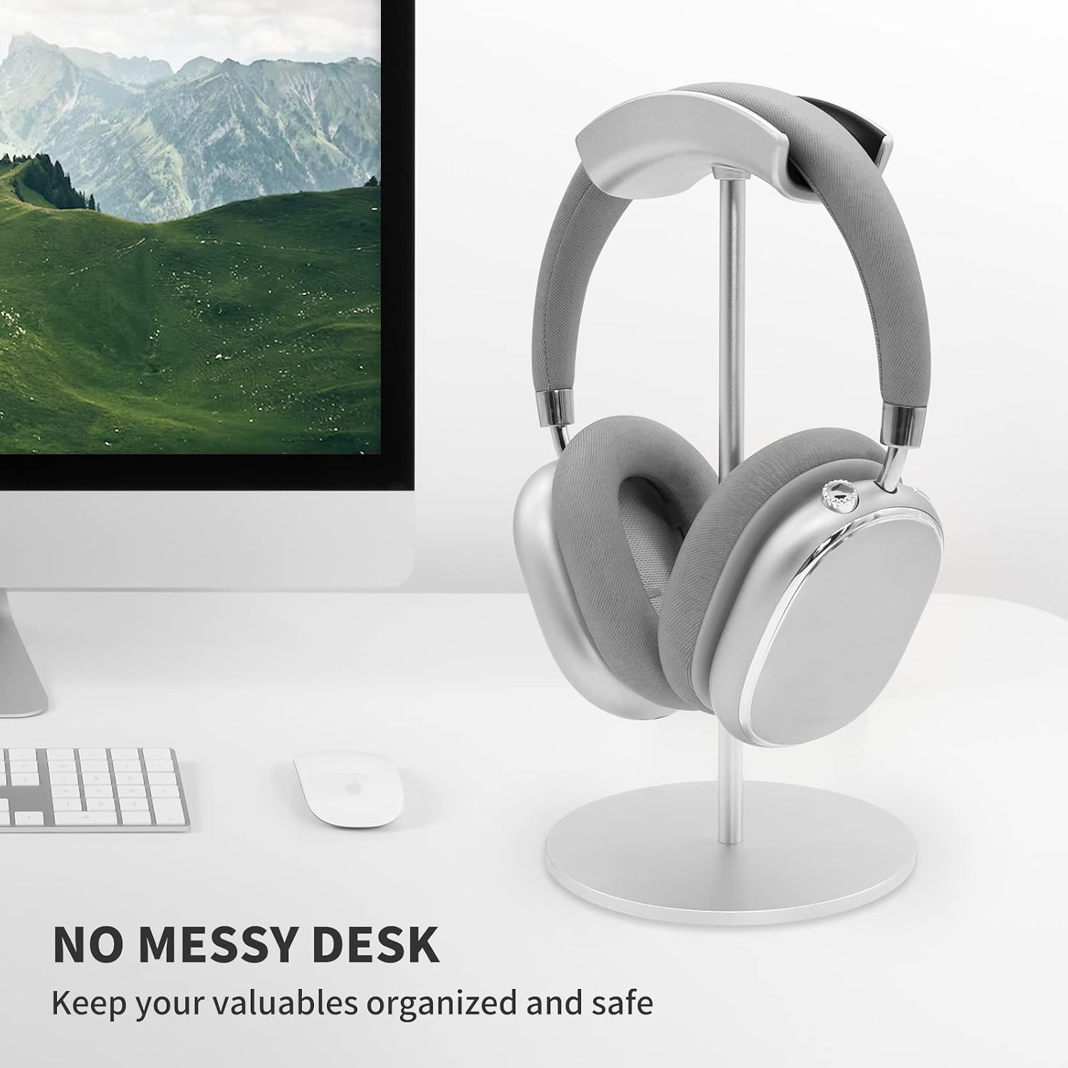 Srhythm Headphone Stand,Metal Headset Holder for Space-Saving and Display - Image 3