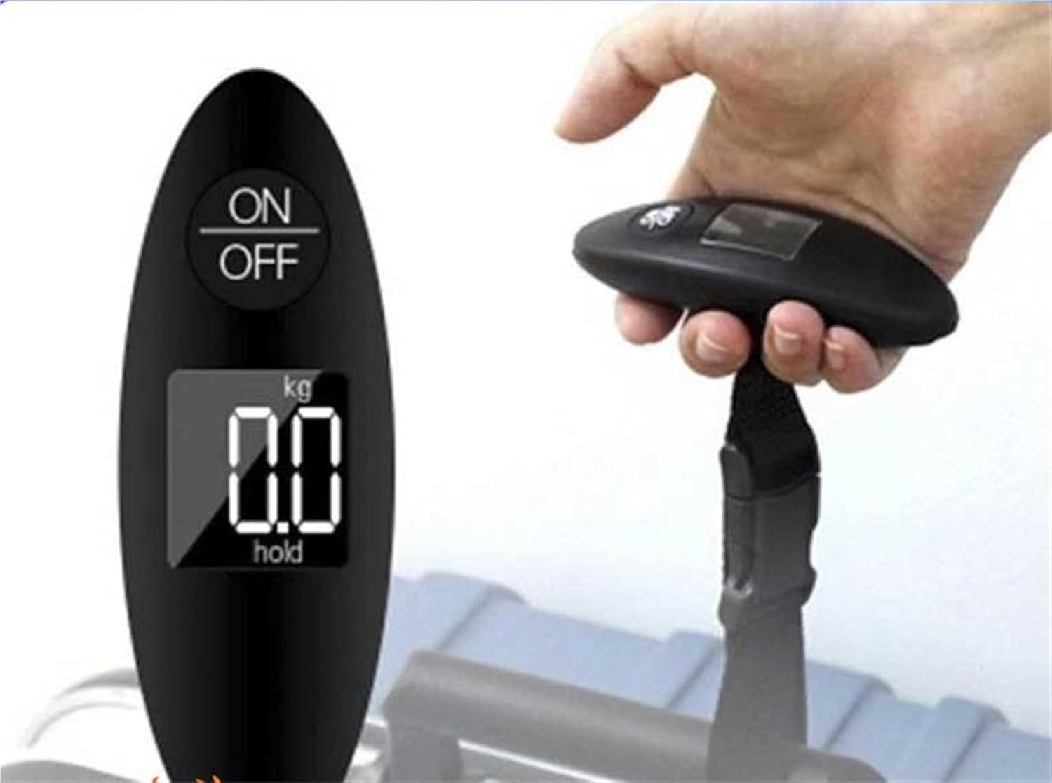 Luggage Weight Scale, Digital Scale Luggage Scale LCD Display Portable Mini Electronic Pocket Travel Handheld Weight Balance for Baggage,for Travel(2pcs) - Image 3