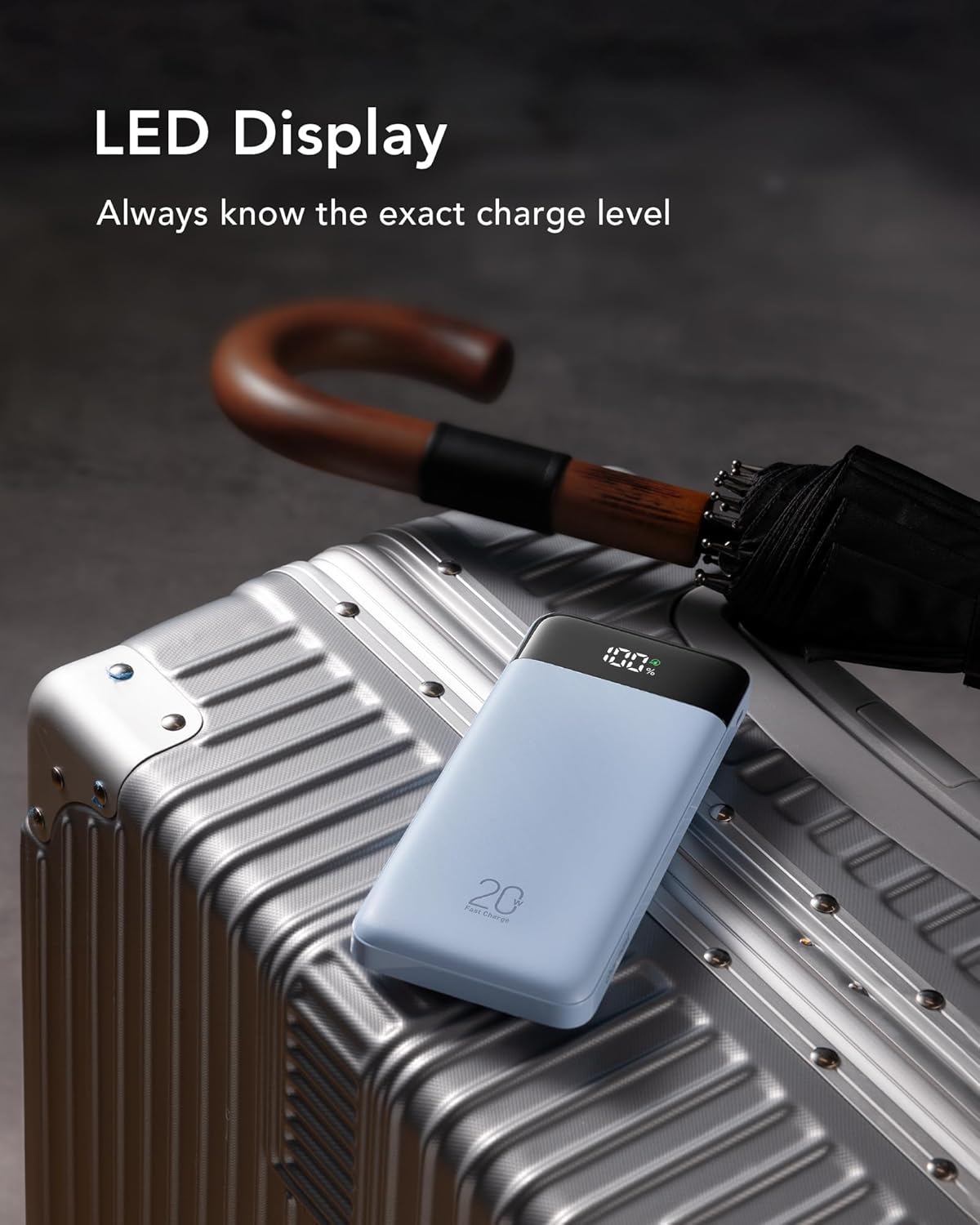 charmast 20000mAh Portable Charger with Built in Cables, 22.5W Travel Power Bank Fast Charging, USB C Cell Phone Battery Pack for iPhone 17/16/15/14/13/12 Series, iPad, Samsung, Android, Tablet - Image 9