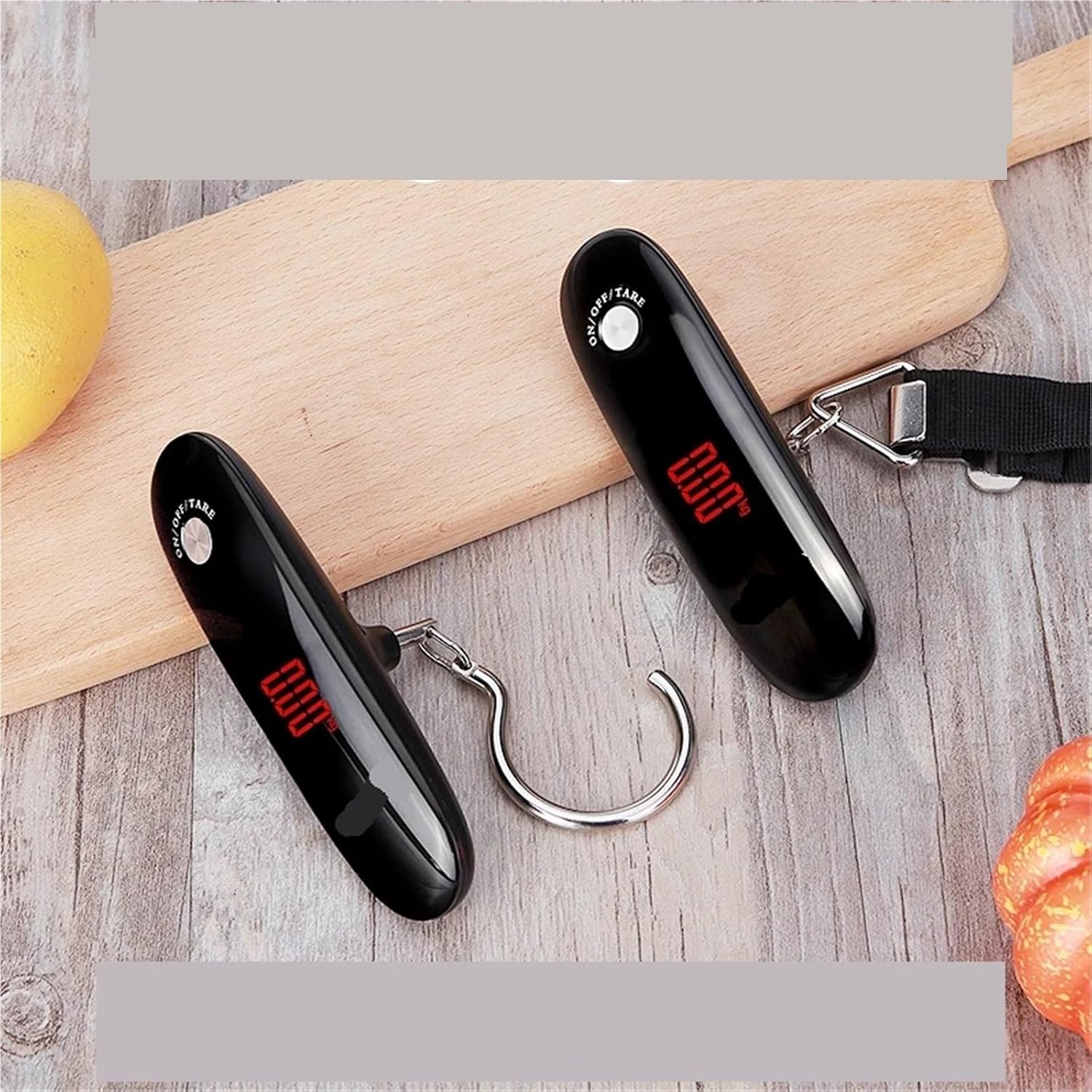 Luggage Weight Scale, 3pcs 110lb/50kg Portable Electronic Hand Luggage Scale LCD Digital Display Balance Scale Suitcase Travel Weighs Baggage Weight Tool,for Travel(Webbing) - Image 3