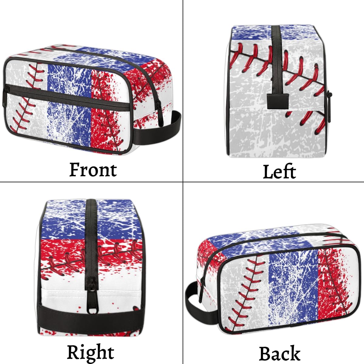 Boys Toiletry Bag for Kids Dopp Kit Vintage Baseball Waterproof Hanging Wash Cosmetic Bag Medicine Bag for Travel Sports Shower Essential - Image 6